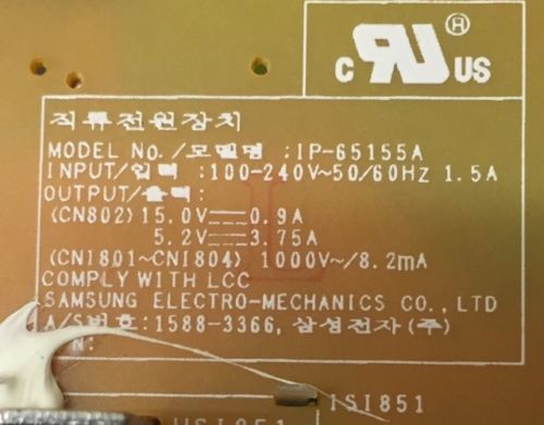 Samsung 24 \"B2430HD PM24TS BN44-00392A Netzteilplatine